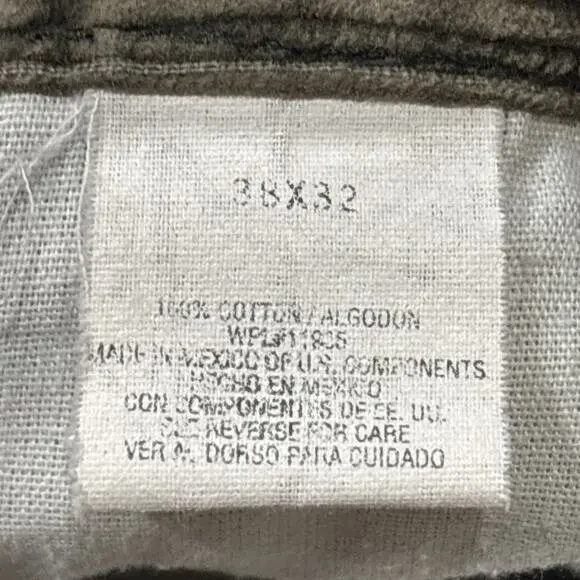 VTG Arizona Jean Co Double Knee Carpenter Corduroy Pants Skate Baggy 38X32 READ - Picture 4 of 13